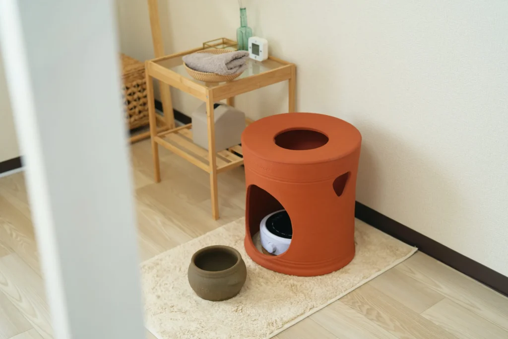 オーガニックエステ＆黄土漢方よもぎ蒸しサロンフルールシェリーのasuca黄土漢方よもぎ蒸しの座椅子の風景