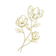 フルールシェリーのサロンロゴのお花